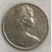 AUSTRALIA 1972 . TEN 10 CENTS COIN . LYREBIRD